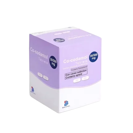 Co-codamol 30/500mg Codeine and Paracetamol tablets –Bristol packaging