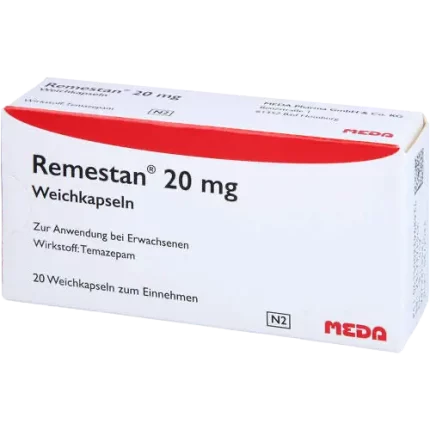 Temazepam 20 mg Capsules – Remestan packaging