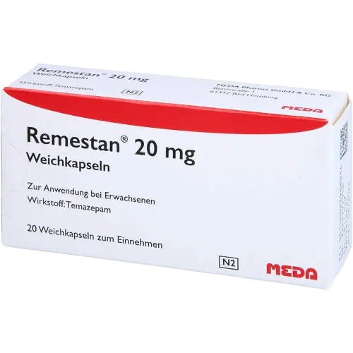 Temazepam 20 mg Capsules – Remestan packaging